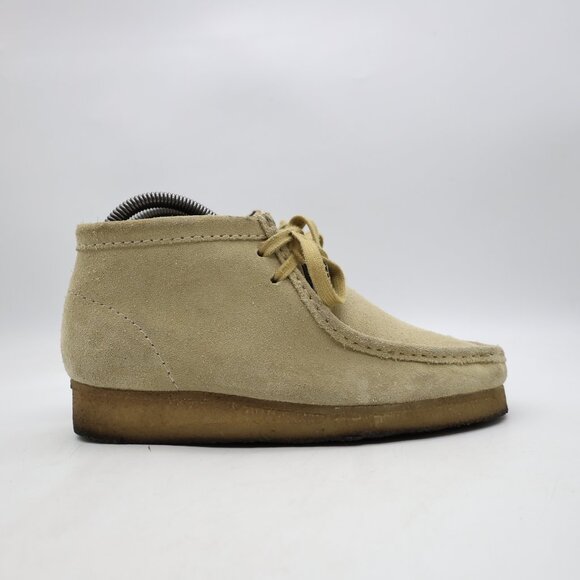 Clarks Originals Wallabee Women's Size 7.5 M Tan Casual Classic Suede Crepe Sole - Picture 1 of 11